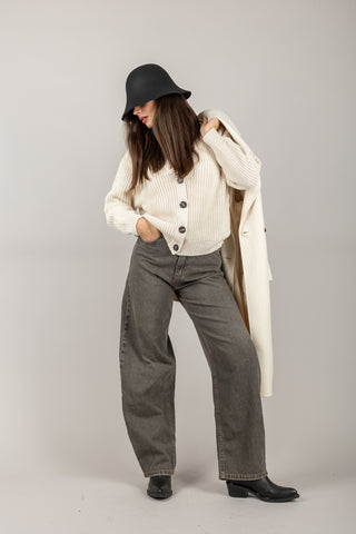 TENSIONE IN - WITHOUT-NOIR - JEANS DRITTO BAGGY