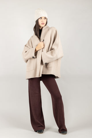 VICOLO - TF0012 - GIACCA CON CHIUSURA ASIMMETRICA E TASCHE