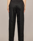 VICOLO - TAB1900 - PANTALONE GAMBA DRITTA CON PINCES NERO