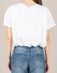 TENSIONE IN - 26M4820 - MAGLIA CROP ARRICCIATA BIANCO