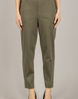 TENSIONE IN - 26P4074 - PANTALONE MILITARE GESSATO A SIGARETTA