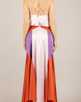 DIXIE - A698A115 - ABITO IN SATIN MULTICOLOR ZUCCA