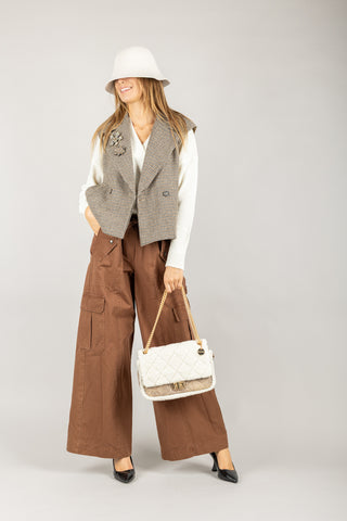 TENSIONE IN - W25J393 - GILET CON SPILLE