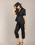 DIXIE - PDZV1UT - PANTALONE CAPRI NERO