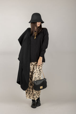 IMPERIAL - P5T5KPA - PANTALONE CARROT ANIMALIER