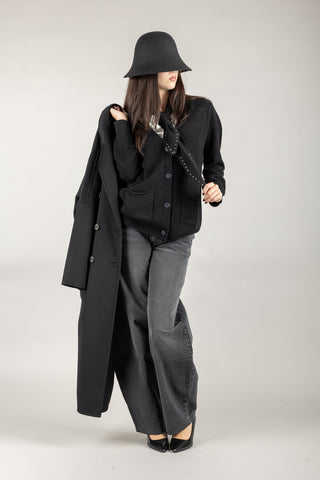 DIXIE - M103Y074A - CARDIGAN con cravatta strass