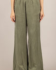 TENSIONE IN - YO1526 - SET TOP E PANTALONE IN CUPRO VERDE