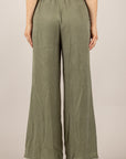 TENSIONE IN - YO1526 - SET TOP E PANTALONE IN CUPRO VERDE