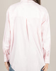 TENSIONE IN - 26C3732 - CAMICIA A RIGHE ROSA OVER