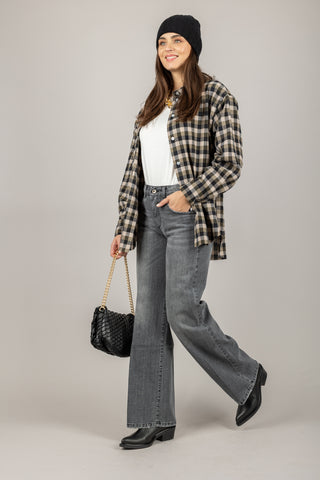 VICOLO - TF1681 - CAMICIA FLANELLA CHECK