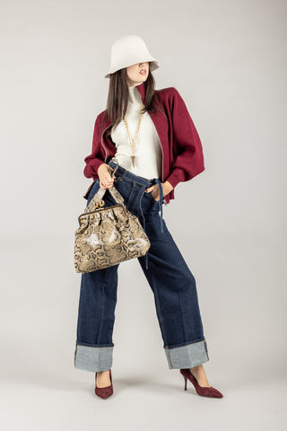 VICOLO - DF5010 - JEANS ELISSA GAMBA DRITTA CON RISVOLTO