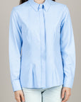 DIXIE - C881A046 - CAMICIA TAGLIO UOMO CON BOTTONI A SCOMPARSA CELESTE
