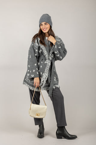 TENSIONE IN - 26P1133 - PANTALONE A SIGARETTA CON CINTA