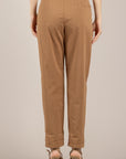 DIXIE - P881A239 - PANTALONE A SIGARETTA CON CINTA CAMEL