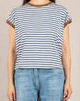DIXIE - T262A153 - T-SHIRT A RIGHE DENIM