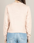VICOLO - 7AB7039 - CARDIGAN CON BORCHIE ROSA