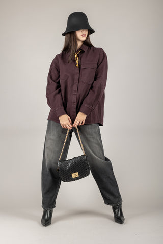 VICOLO - DF5237 - CAMICIA DENIM OVER MELINA
