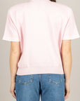 VICOLO - 2AB2015 - MAGLIA MANICA CORTA CON SPALLINE ROSA