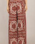 DIXIE - PDH91TE - PANTALONE STAMPA BANDANA BORDEAUX