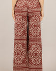 DIXIE - PDH91TE - PANTALONE STAMPA BANDANA BORDEAUX