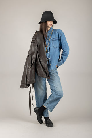 VICOLO - DF5151 - CAMICIA IN DENIM ASIA