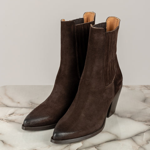 DIVINE FOLLIE - 00900/05 VELOUR - STIVALETTO SCAMOSCIATO