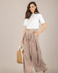 IMPERIAL - P9I2LVH - PANTALONE PALAZZO VICHY CACAO