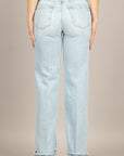 VICOLO - DAB5055 - JEANS JODIE GAMBA DRITTA CELESTE