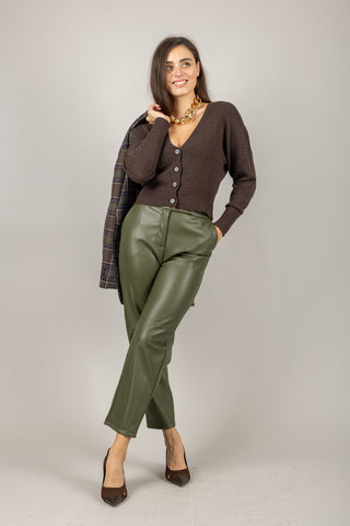 IMPERIAL - P6D5KGJ - PANTALONE ECOPELLE GAMBA DRITTA