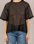 VICOLO - TAB2433 - BLUSA IN LYOCELL NERO