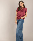 EMUNA' - ZC82008 - T-SHIRT BORDO