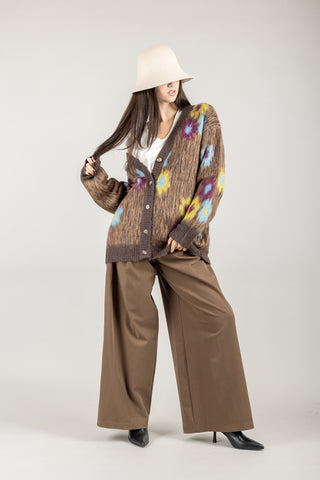 KONTATTO - 3M0905C - CARDIGAN OVER FLOREALE