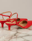 OVYE' - AT264 - SLINGBACK CON CINTURINO ROSSO