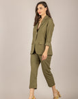 DIXIE - PDZ2UEH - PANTALONE CROP A SIGARETTA SALVIA