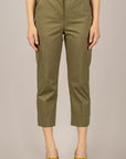 DIXIE - PDZ2UEH - PANTALONE CROP A SIGARETTA SALVIA