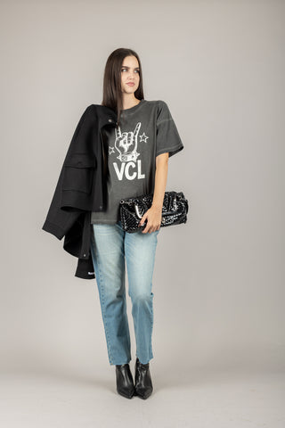 VICOLO - RF0377 - T-SHIRT STAMPA VCL