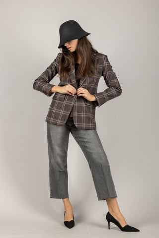 IMPERIAL - J9990019U - GIACCA CHECK UN PETTO
