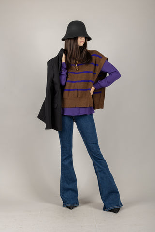 VICOLO - 7725TF - MAGLIA DAVANTINO RIGATA