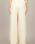 TENSIONE IN - 26P4364 - PANTALONE PALAZZO CON PINCES BURRO