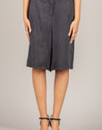 TENSIONE IN - 26P4728 - BERMUDA IN MISTO CUPRO NERO