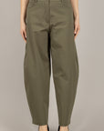 TENSIONE IN - 26P4073 - PANTALONE BARREL GESSATO MILITARE