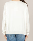 VICOLO - 2AB2111 - MAGLIA GIROCOLLO PANNA
