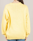 VICOLO - 5AB5010 - MAGLIA OVER GIALLINO