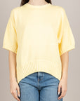 VICOLO - 7AB7058 - MAGLIA GIALLO PAGLIERINO