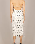 DIXIE - AMCR1RV - ABITO SCOLLO MARYLIN POIS LATTE