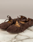DIVINE FOLLIE - BF09 - BALLERINA SCAMOSCIATA CON FIOCCO CIOCCOLATO