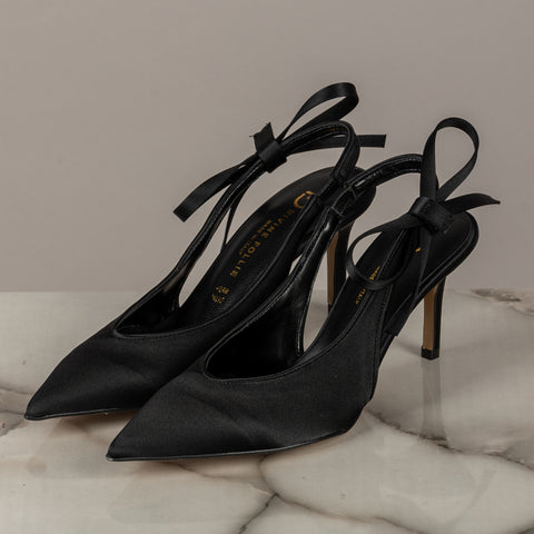 DIVINE FOLLIE - 1892R/63 RASO - SLING BACK CON FIOCCO