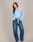 IMPERIAL - C9990170V - CAMICIA COREANA CON FUSCIACCA CERULEO