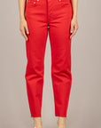 TENSIONE IN - CJ12723 - JEANS A GAMBA DRITTA ROSSO