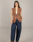 TENSIONE IN - CP749 - PANTALONE JEANS BLU